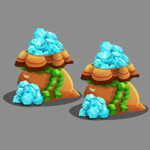 ???????? Two Large Sacks - 1600 GEMS Fantasy Model