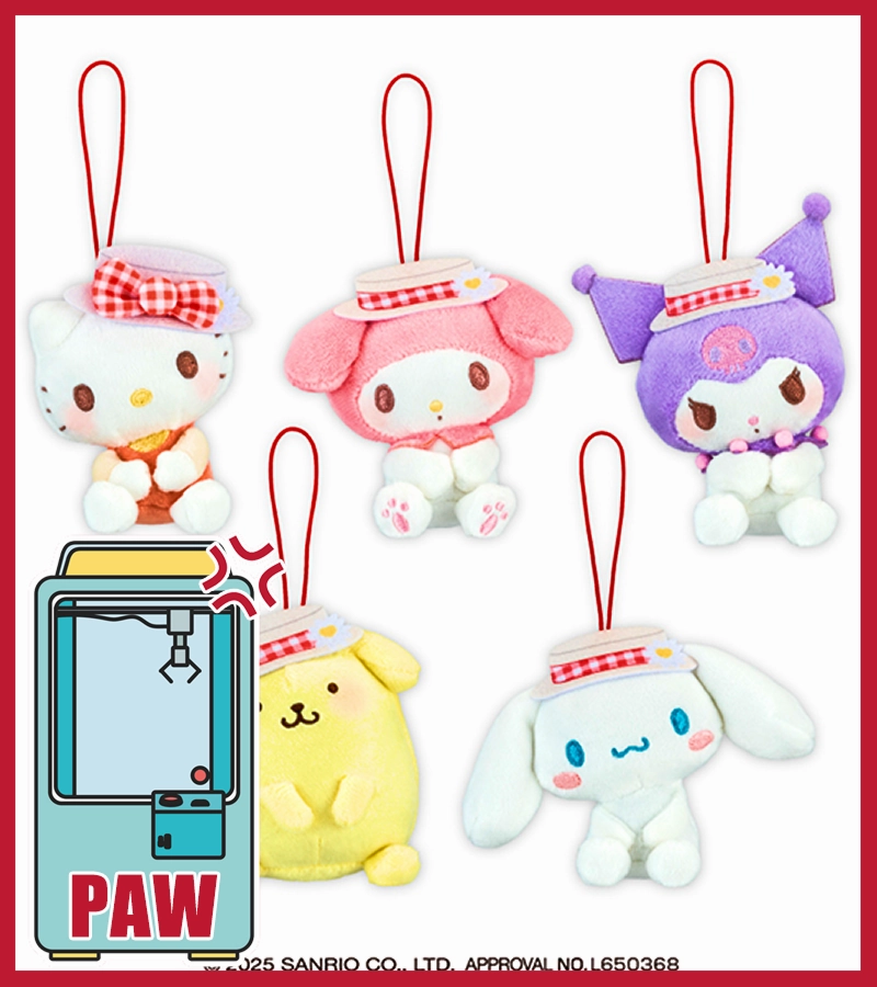 ???Paw Game - Sanrio Characters Picnic Sitting Mascot Desk Decor Artisan Partnership