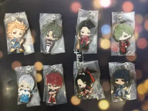 Touken Ranbu Flat Rubber Keychain Set 8 Pieces (In-stock) Kaiju Statue Comic Book Hero