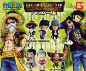 One Piece Strap Dressrosa Character Figure Keychain 6 Pieces Set (In-stock) Realistic Art