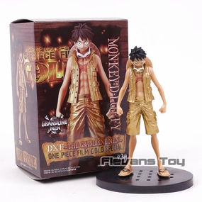 Anime One Piece Film Gold Special DXF The Grandline Men Luffy Zoro Sanji Figure Plush Companion