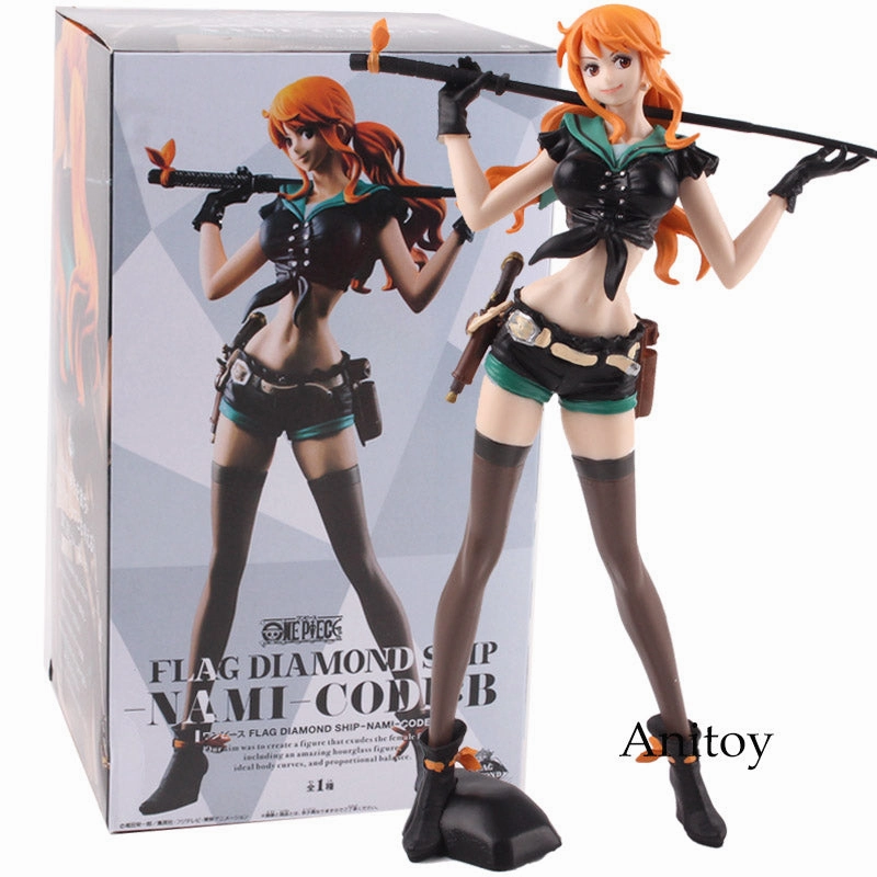 Action Toy Anime One Piece Flag Diamond Ship Nami Sexy Figure