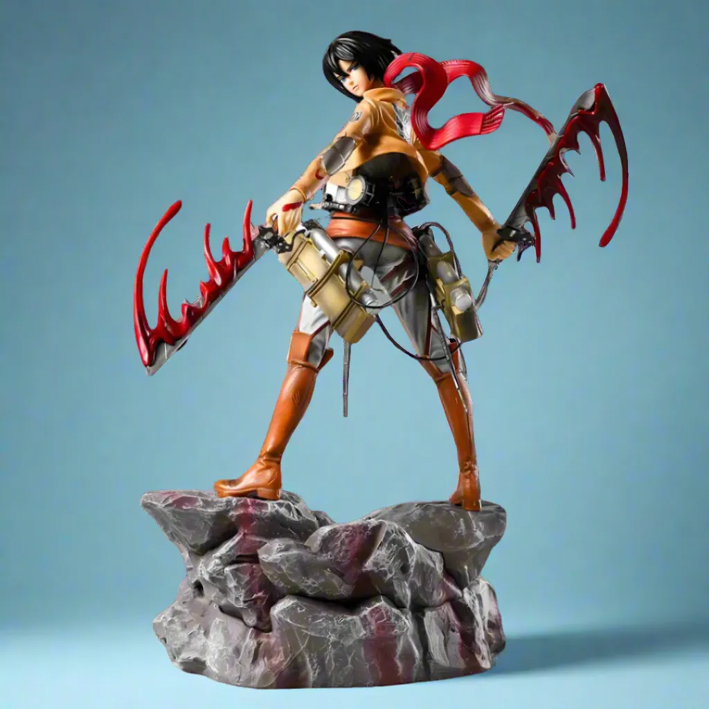 Attack On Titans Silent Storm Mikasa 31cm (12") PVC Statue Light Up Feature