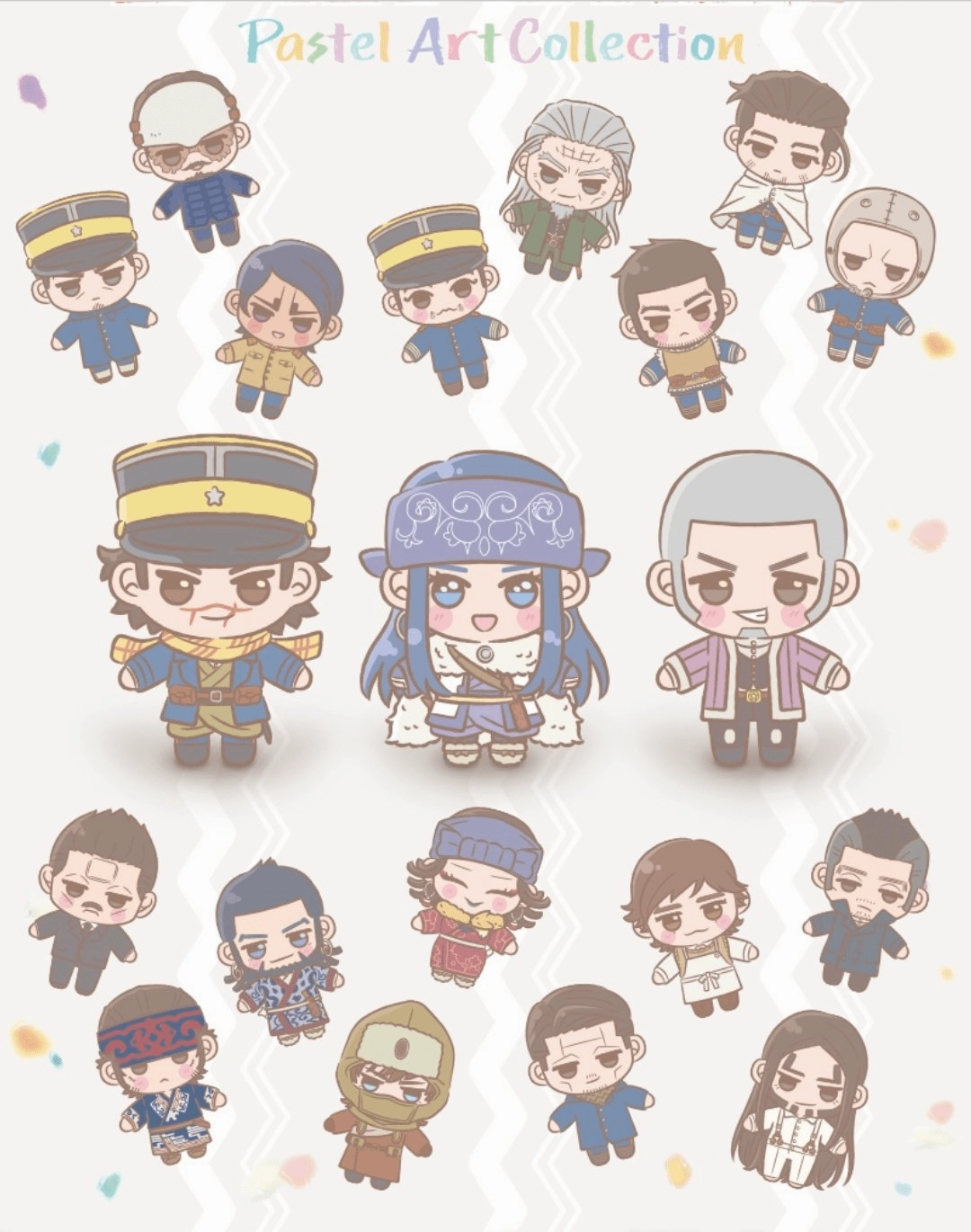 Toy Enthusiast Gift Limited Pack Display Kuji - Golden Kamuy - Pastel Collection