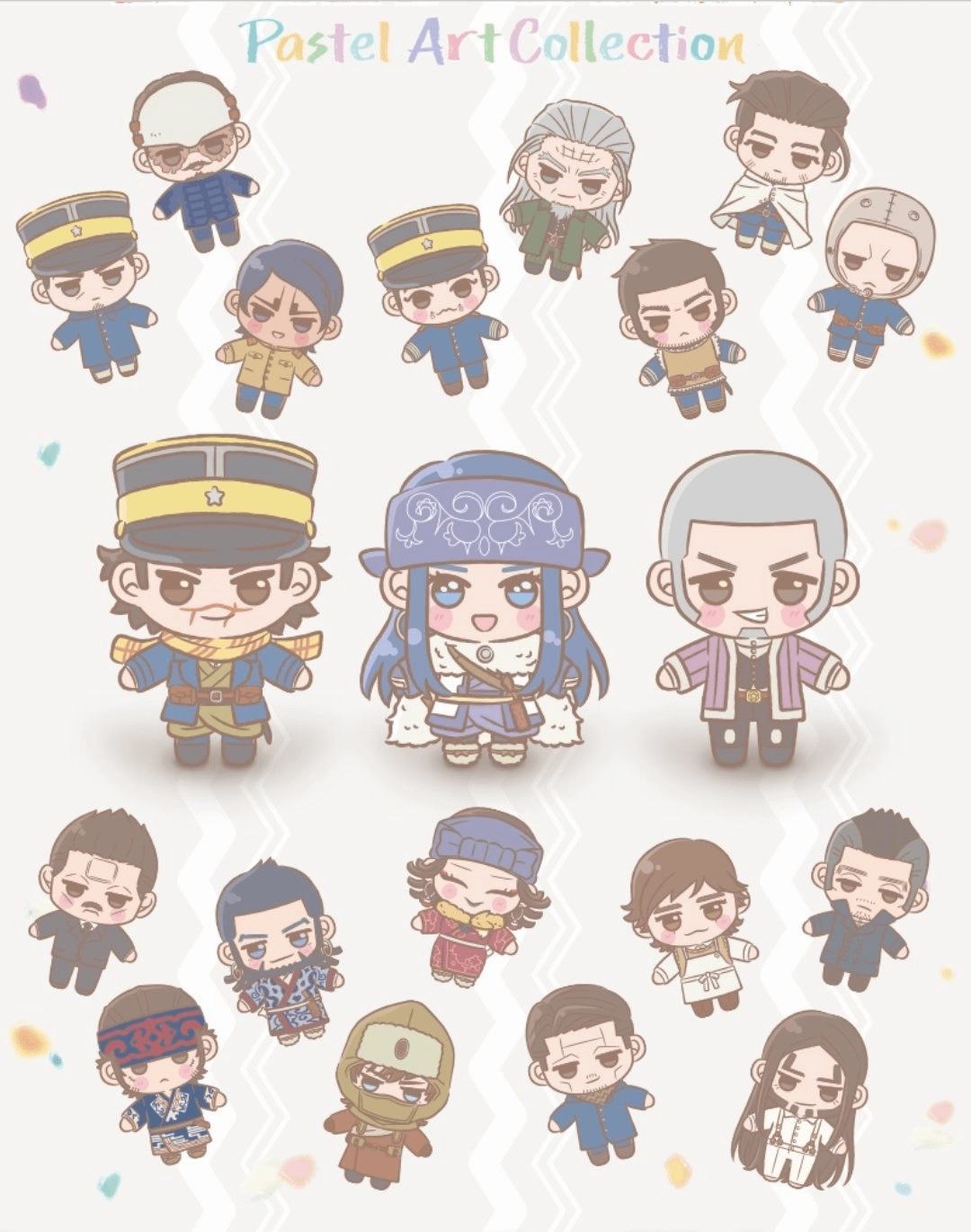 Hidden Drop Series Limited Collectible Release Kuji - Golden Kamuy - Pastel Collection