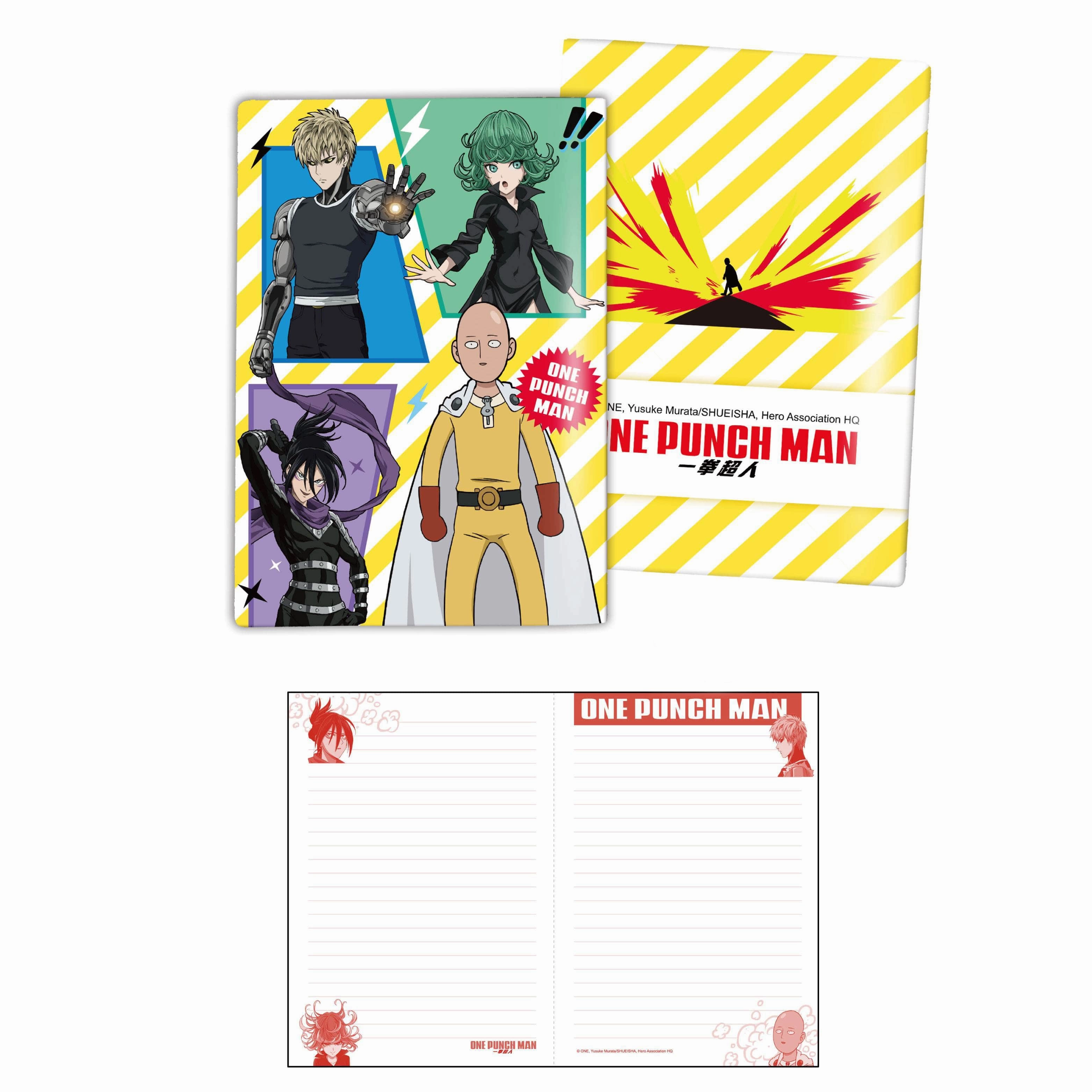 One Punch Man Heroes Notebook Collectible Find Display