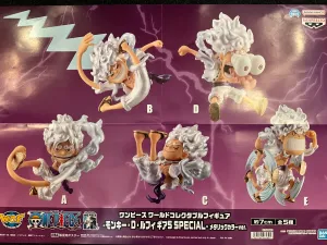 WCF One Piece Monkey D. Luffy Gear 5 Small Prize Figure 5 Pieces Set (In-stock) Movie Character