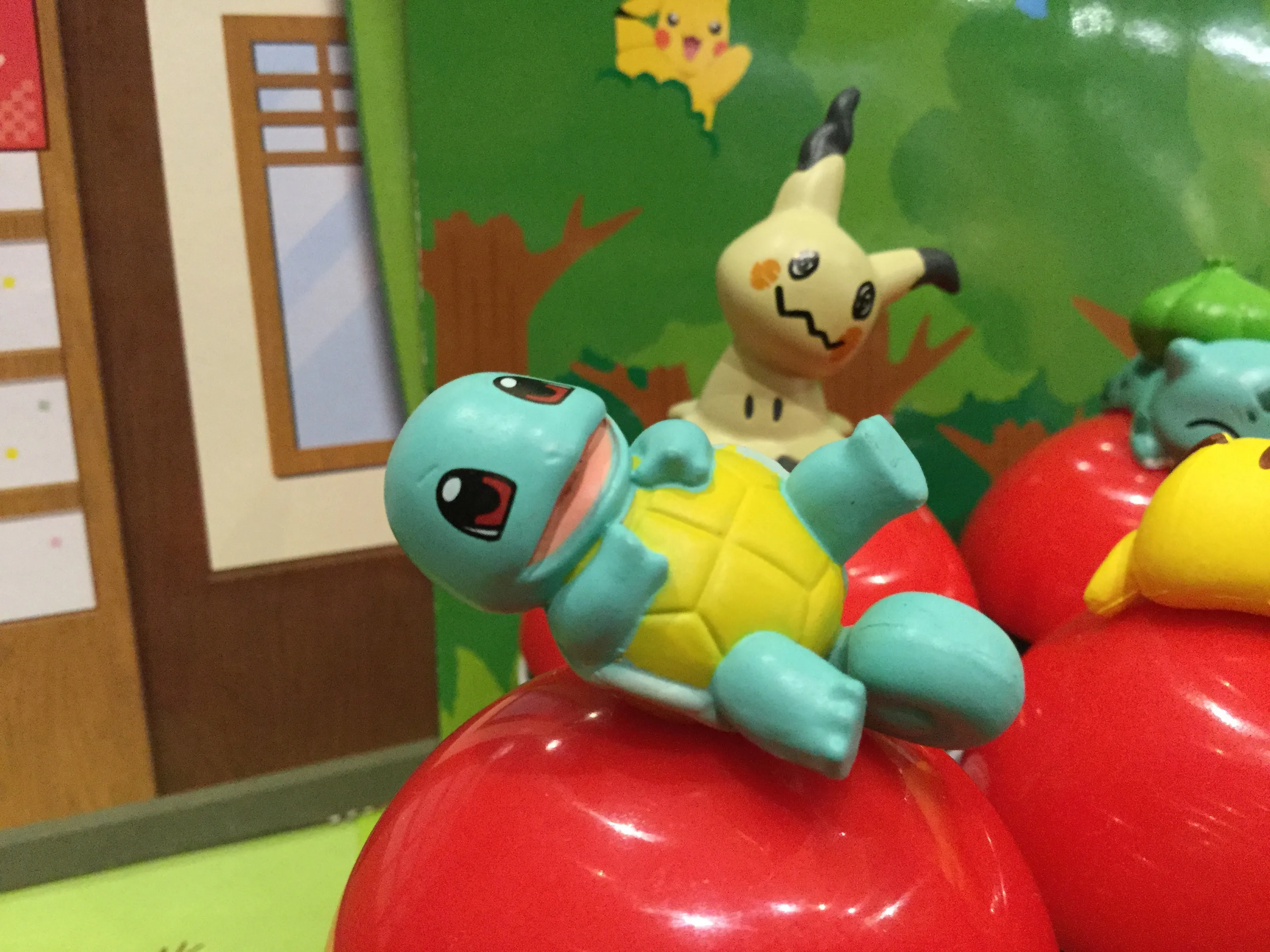 Pokemon Figures Sitting on Pokeball (In stock now) Robot Display Family Heirloom
