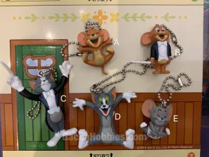 Fame Achieve Energy Efficiency Tom And Jerry Mini Figure Keychain 5 Pieces Set (In-stock)