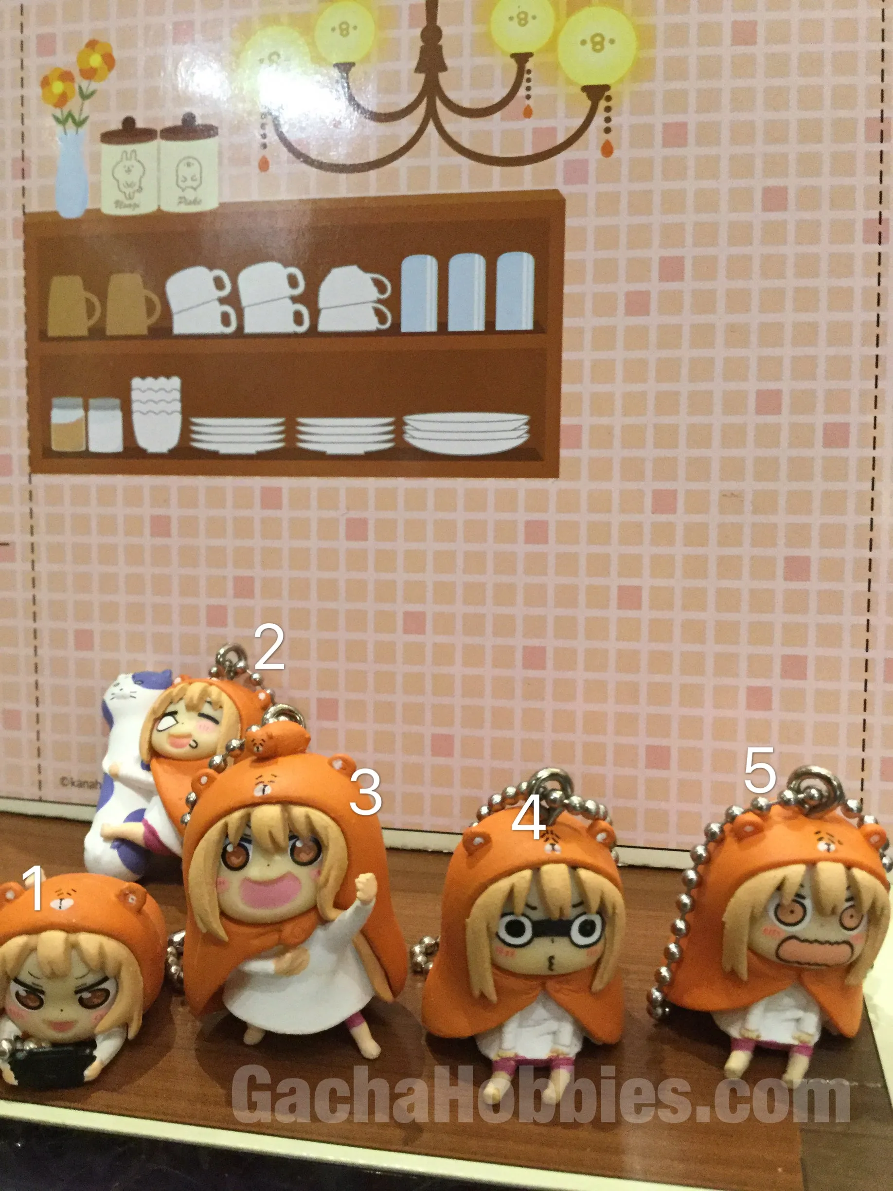 Airplane Model Umaru Keychain Gashapon Set (In stock)