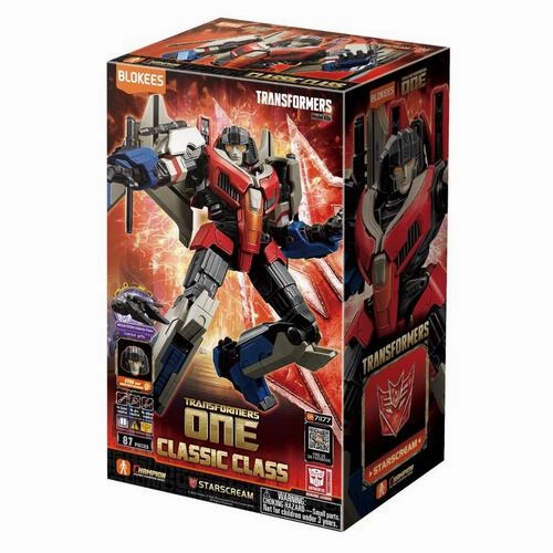 Toy Pack Unboxing TRANSFORMERS Classic Class(CC) 16-MovieOne Starscream Blokees Figure - Luminous Eyes