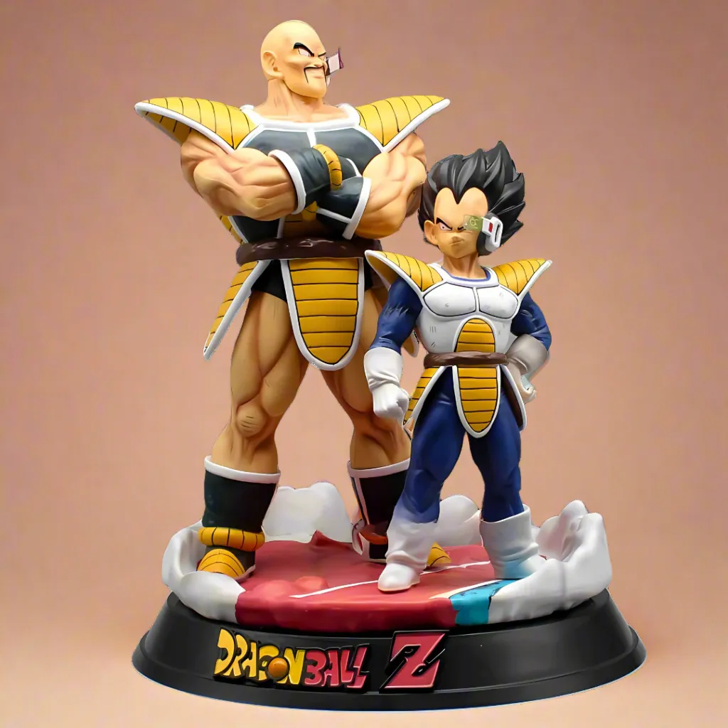 Virtual Collectible Dragon Ball Anime Figure Saiyan Conquerors Nappa & Vegeta 35cm (14") PVC Statue