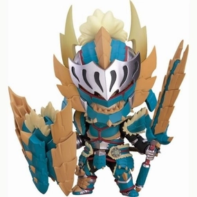 Chibi Statue Nendoroid Monster Hunter World: Iceborne Male Hunter Zinogre Alpha Ver.