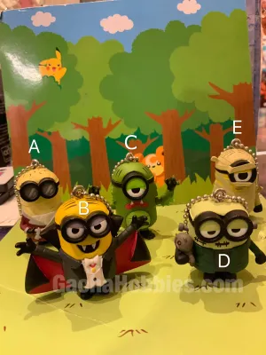 Shareable Content Cute Animal Gashapon Minions Keychain Set Halloween Ver. (In Stock)