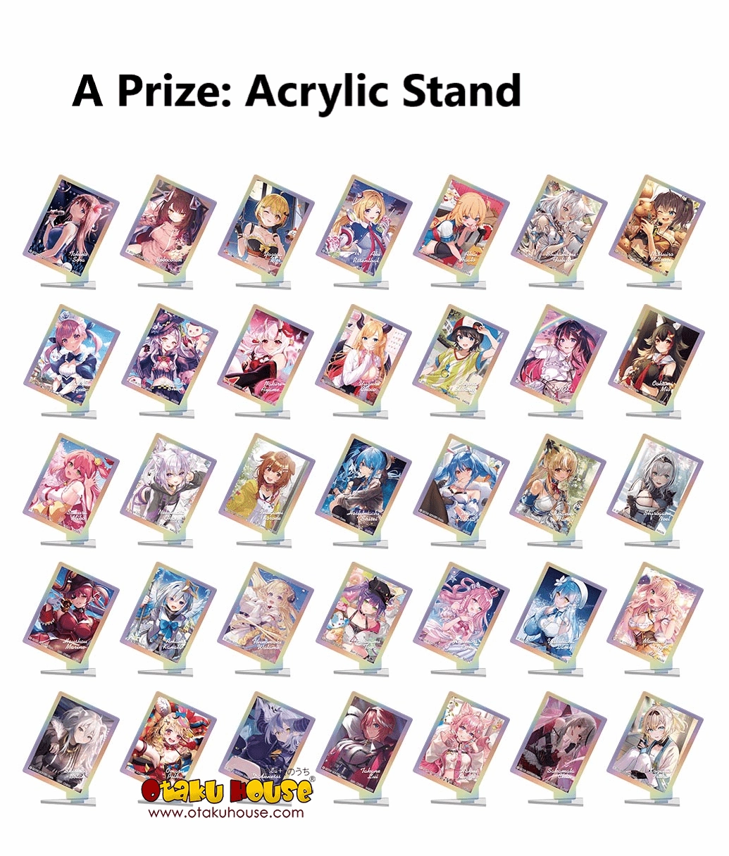 Ichiban Kuji - Hololive Art Acrylic Collection Random Pack Display