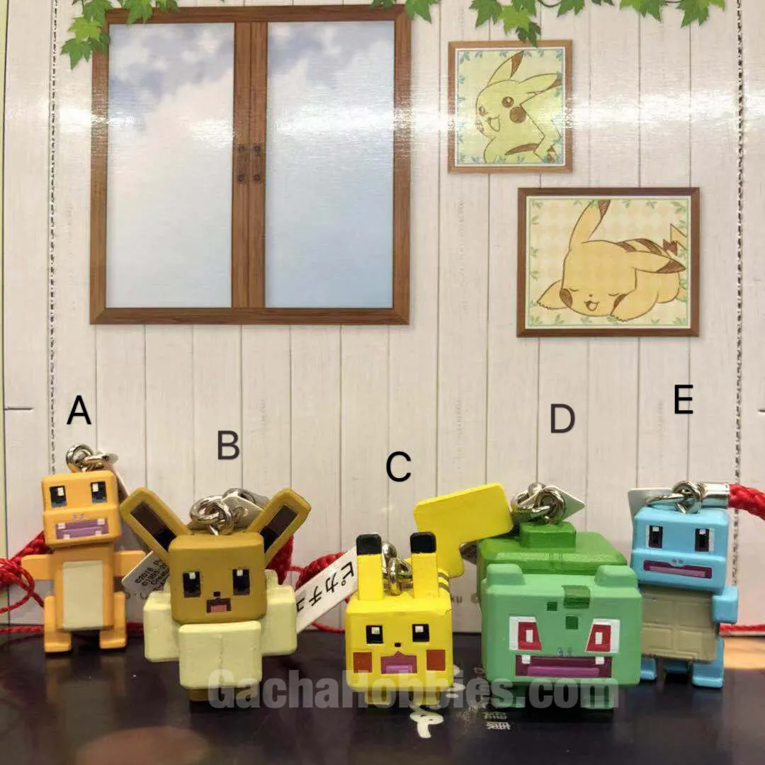 Gashapon Pokemon Quest Keychain Set (In Stock) Chase Variant