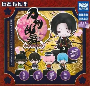 Shelf Display Touken Ranbu Online Bottle Cap Character Figures Vol.1 5 Pieces Set (In-stock)