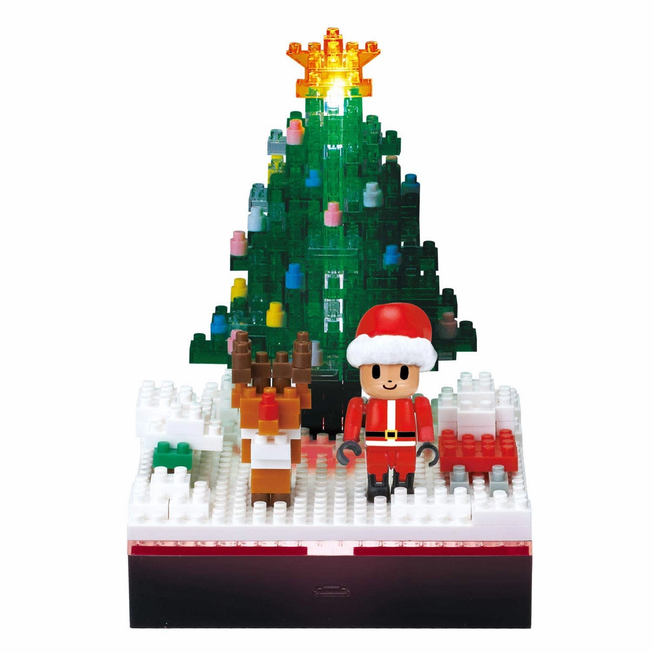 Child Safe Nano Block Christmas Optical Fiber LED Tree NBH168
