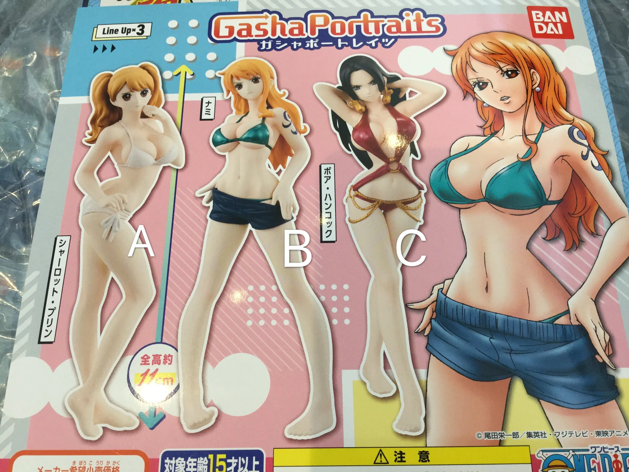Robot Art One Piece Girls Gasha Portraits 3 Pieces Set (In-stock)