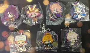 Creative Display Touken Ranbu Kiwame Flat Rubber Keychain Vol.3 7 Pieces Set (In-stock)