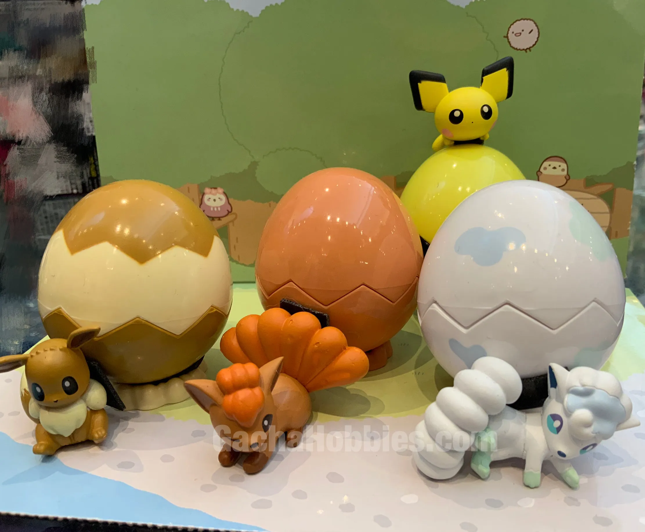 Holiday Catalog Display Model Pokemon Egg Shell Figure 4 Pieces Set (In-stock)