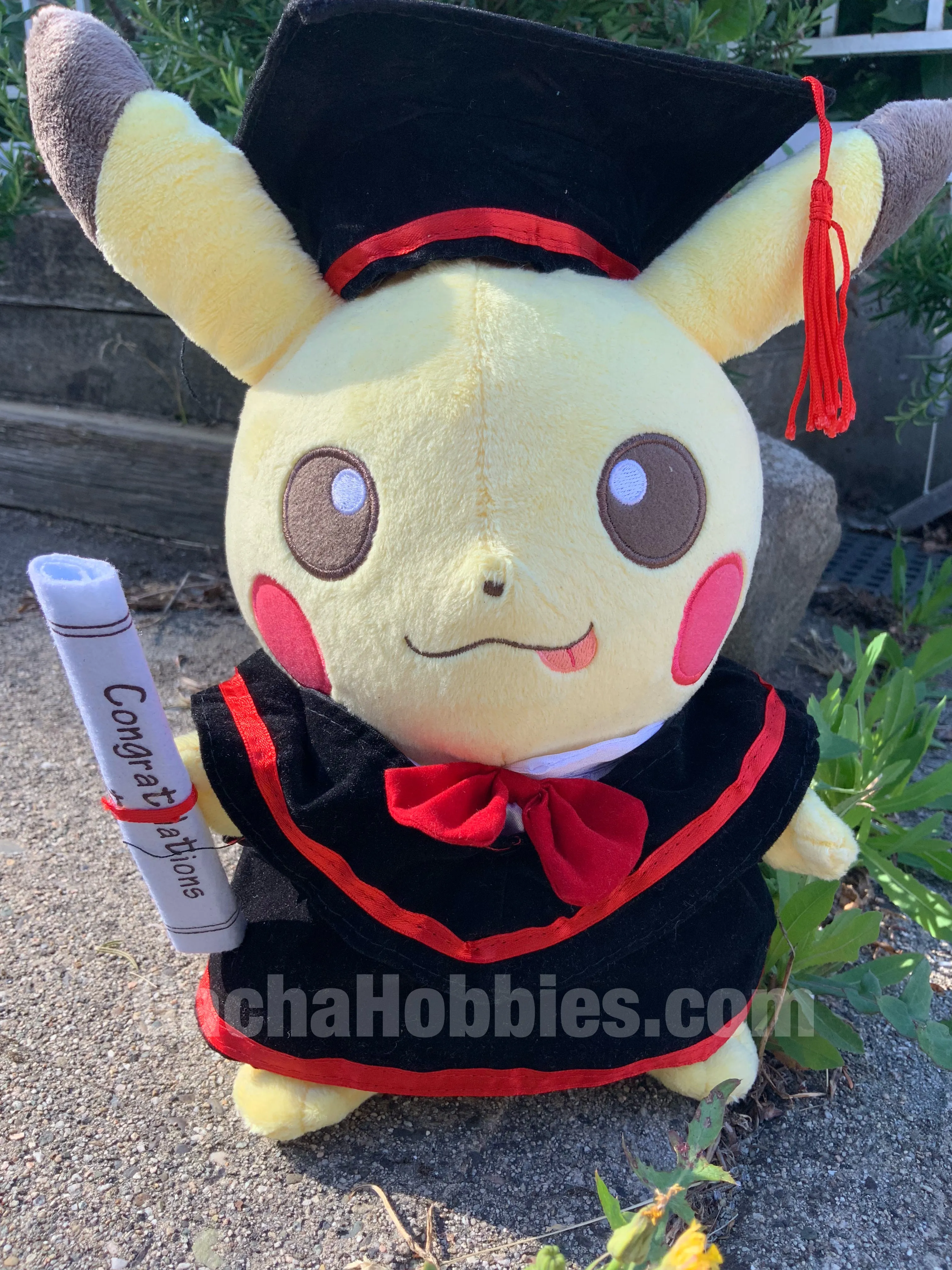Graduation Pikachu Hungry Plush Collectible Article Study room