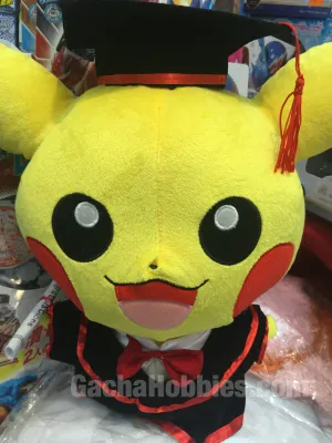 Graduation Pokemon Big Head Pikachu Medium Plush Oceanic Art