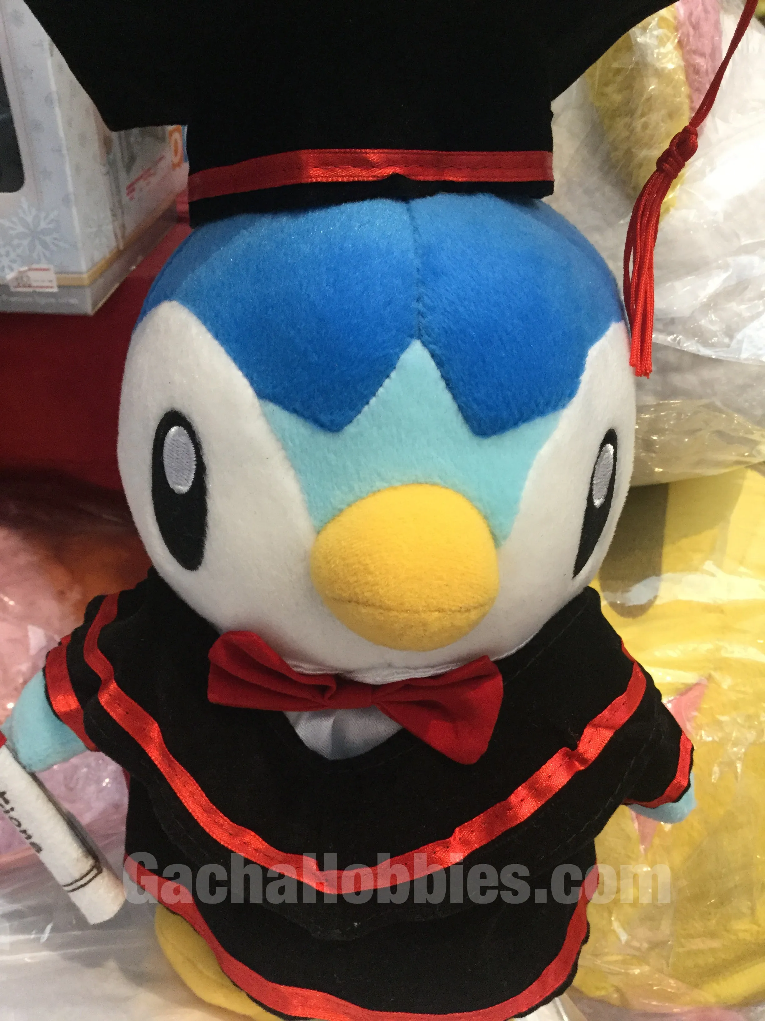 Graduation Pokemon Piplup Plush Magical Creature Pearlescent Shine