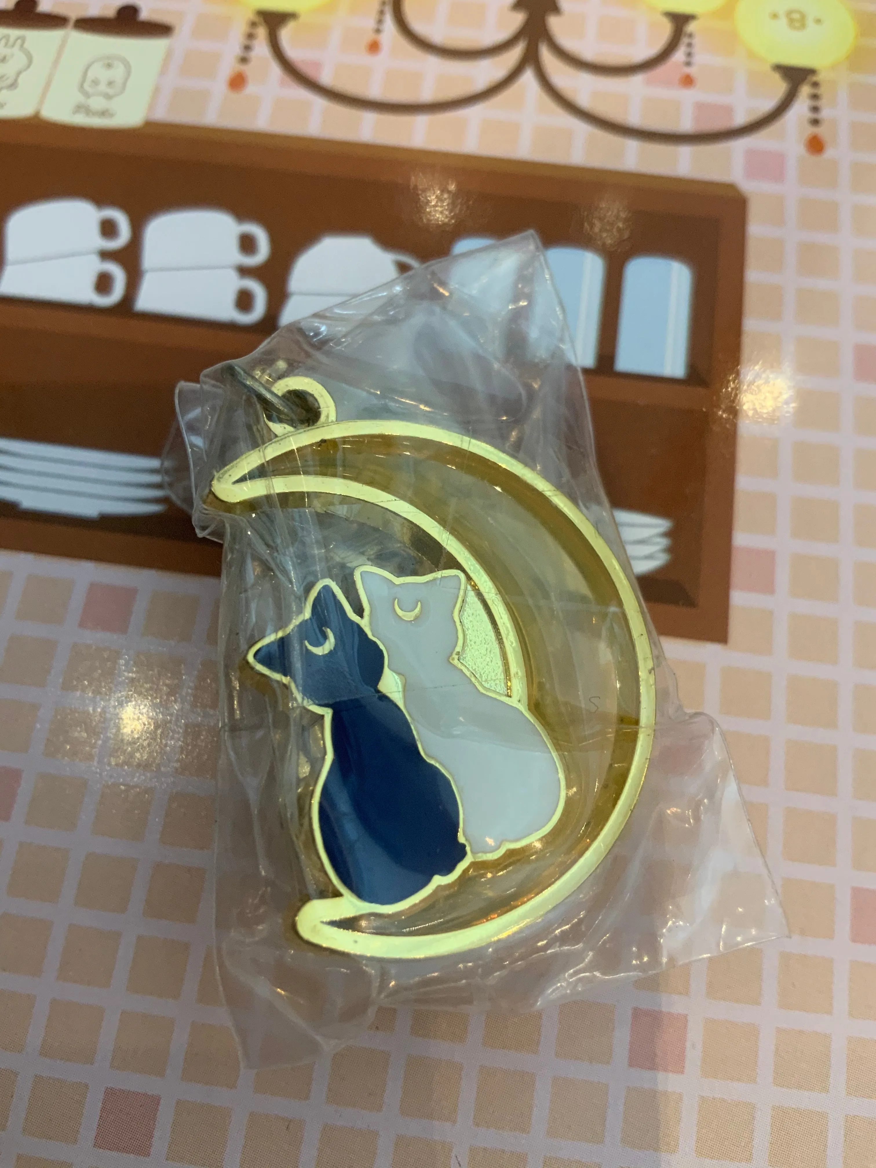 Collection Item Sailor Moon Stained Charm Metal Keychain 6 Pieces Set (In-stock)