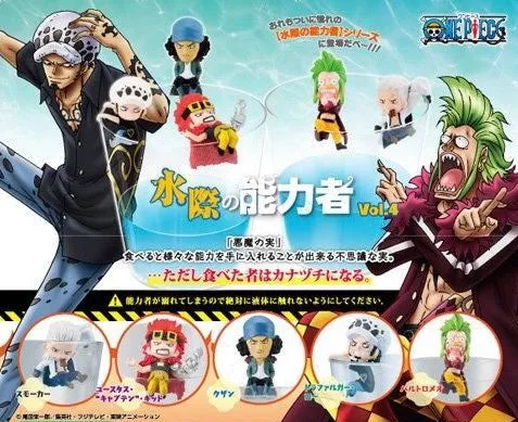 PVC Decor Fantasy Goods One Piece Mizu Mizu no Mi Character Cup Hanger Figure Vol.4 5 Pieces Set (In-stock)