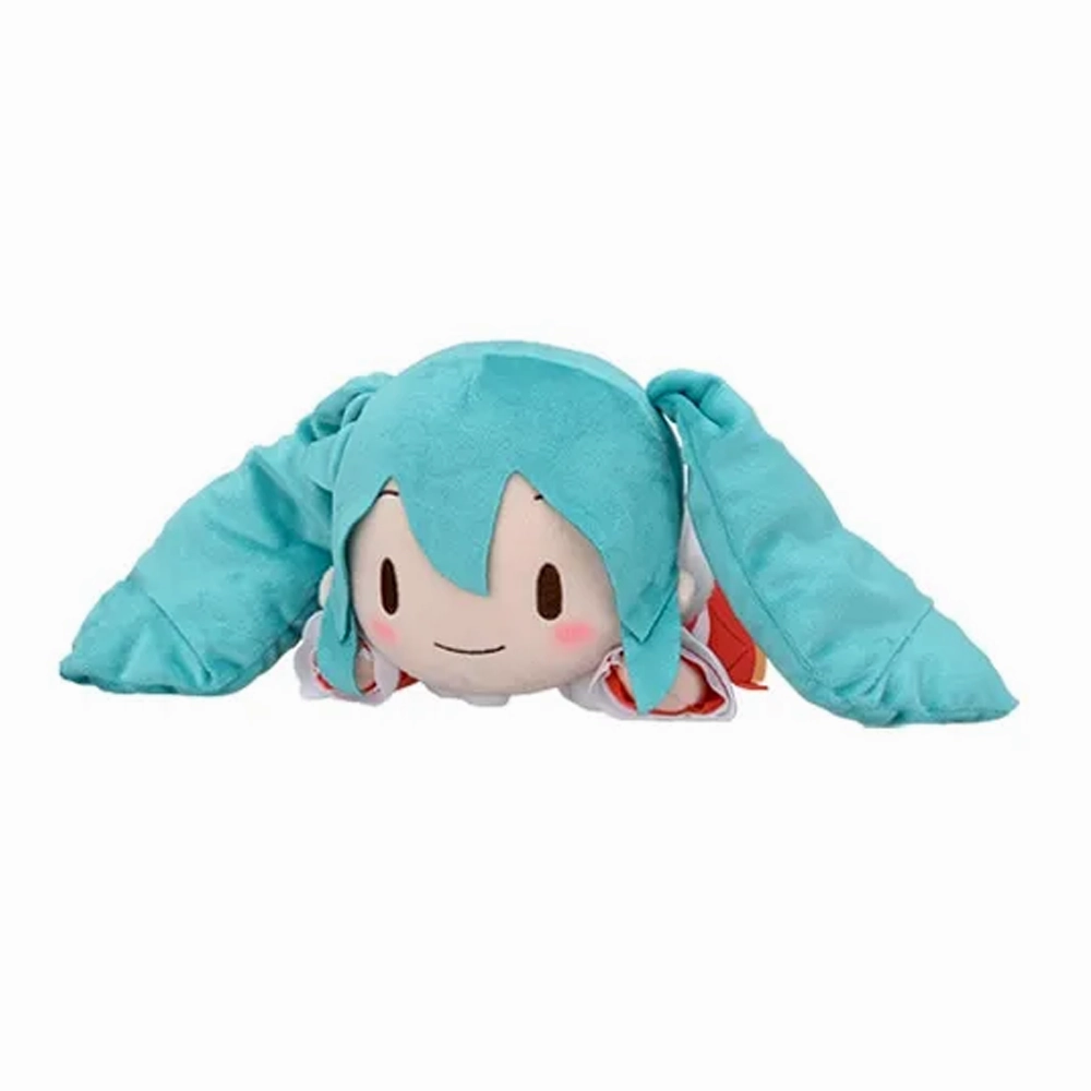 Immediate Delivery Hatsune Miku Series Fluffy Petit Lying M Plush - Christmas 2024 A Closed