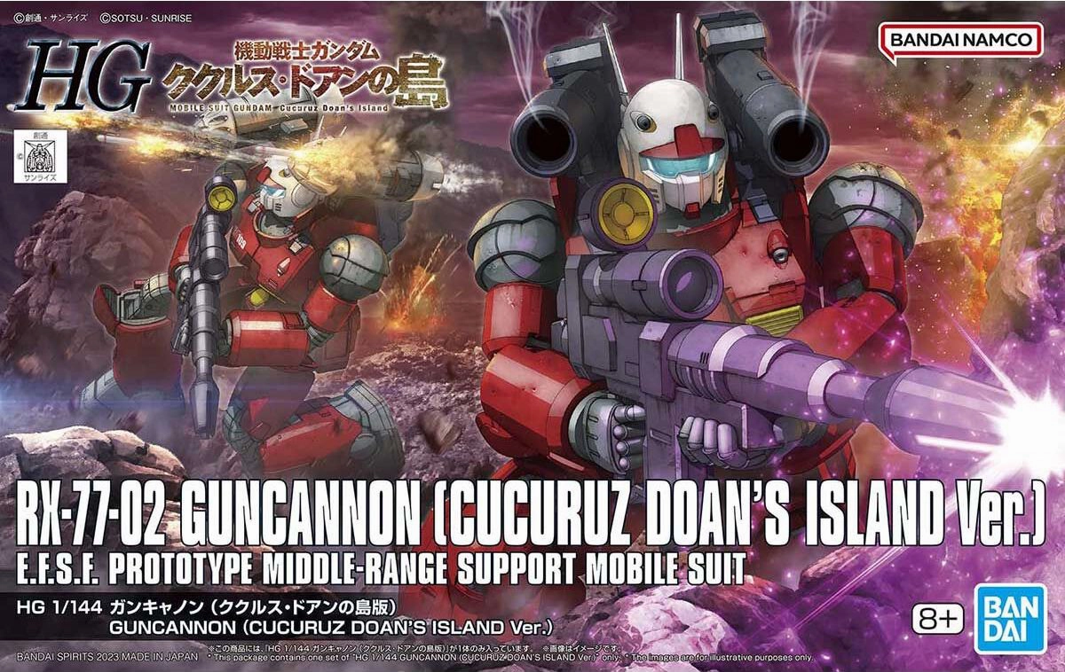 Toy Drop Display HG Model Kit - 1/144 Guncannon Cucuru Doan's Island Ver