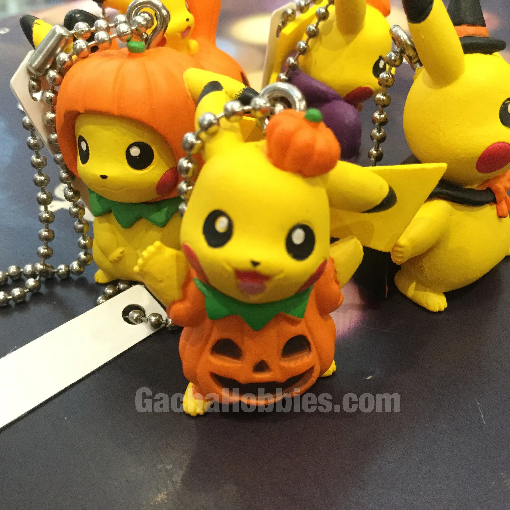 Halloween Pikachu with Pumpkin Costumes Keychain Set of 5 Deep Sea Super Spy