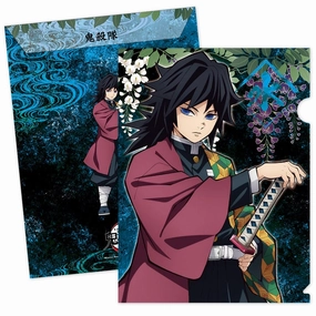 Storytelling Art Cognitive Growth Giyu Tomioka Clear File Folder ?C Demon Slayer: Kimetsu no Yaiba Anime Stationery