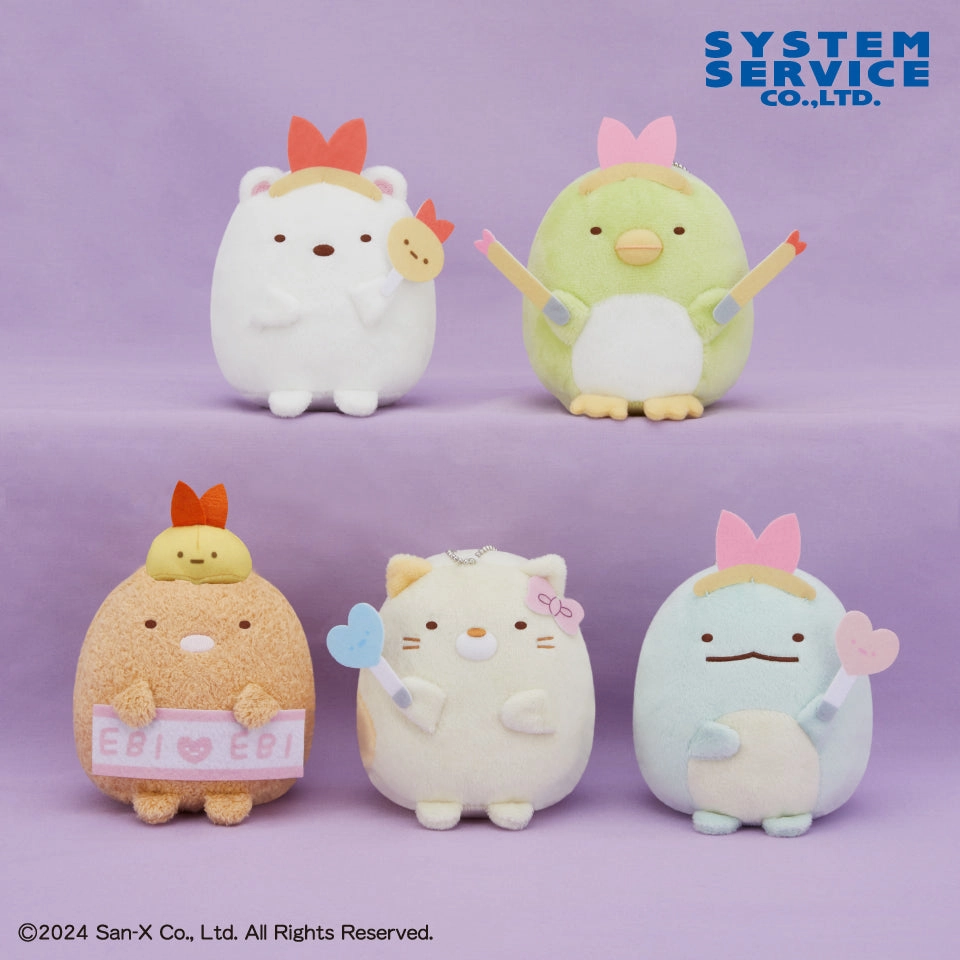 Pristine Artist Sumikko Gurashi Angel Ebiten Idol Plush Toy Set with Ball Chain