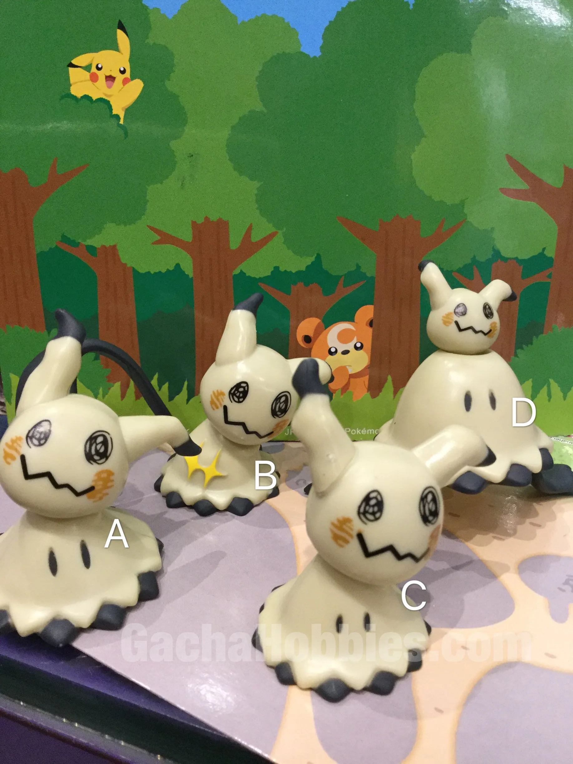 for all ages Pokemon Mimikyu Mini Figures 4 Pieces Set (In-stock)