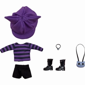 Chibi Item Articulated Joint Nendoroid Doll Outfit Set Cat-Themed Outfit (Purple)