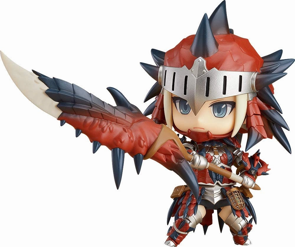 Gift For Him Polymer Clay Nendoroid Monster Hunter: World Female Hunter Rathalos Edition