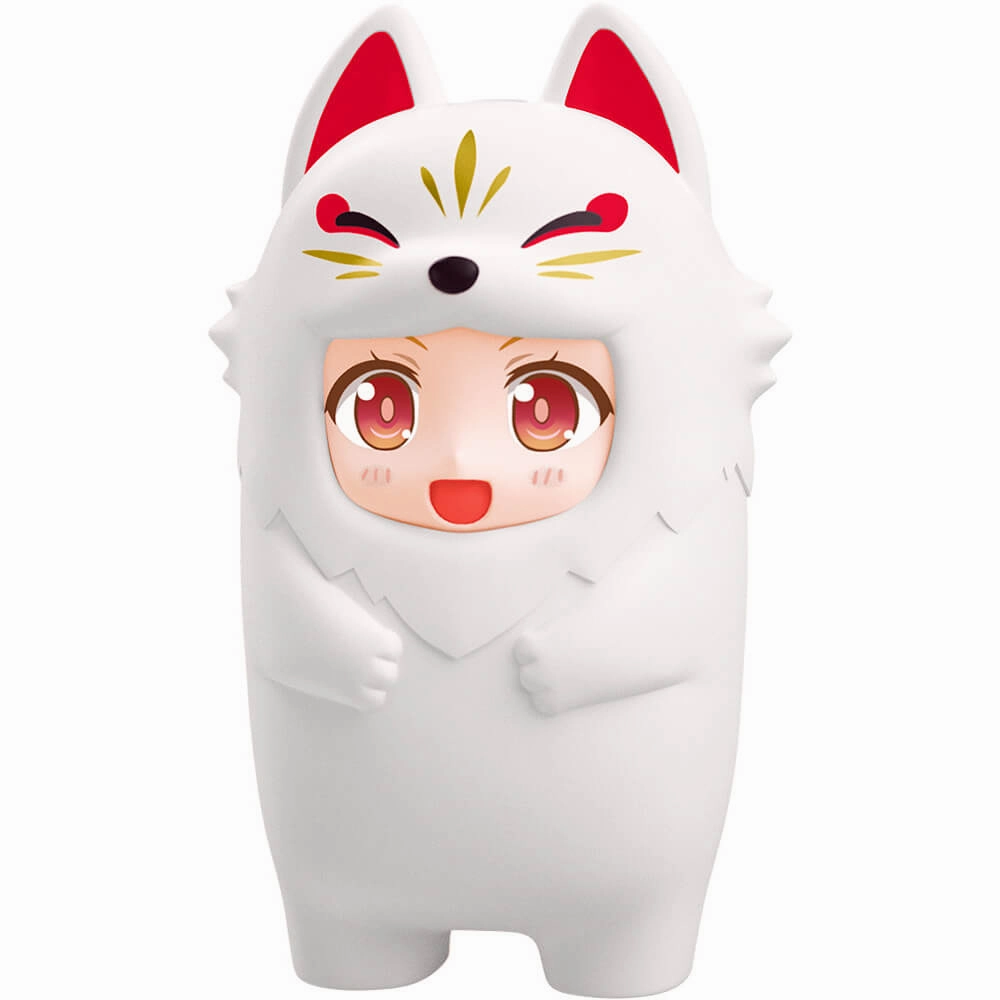 Exquisite Craftsmanship Exhibition Ready Nendoroid More Kigurumi Face Parts Case White Kitsune
