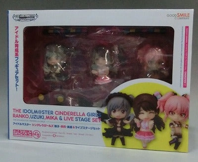Nendoroid Petit Idol Master Cinderella Girls Ranko / Uzuki / Mika & Live Stage Set Fantasy Sculpture Minimalist Design