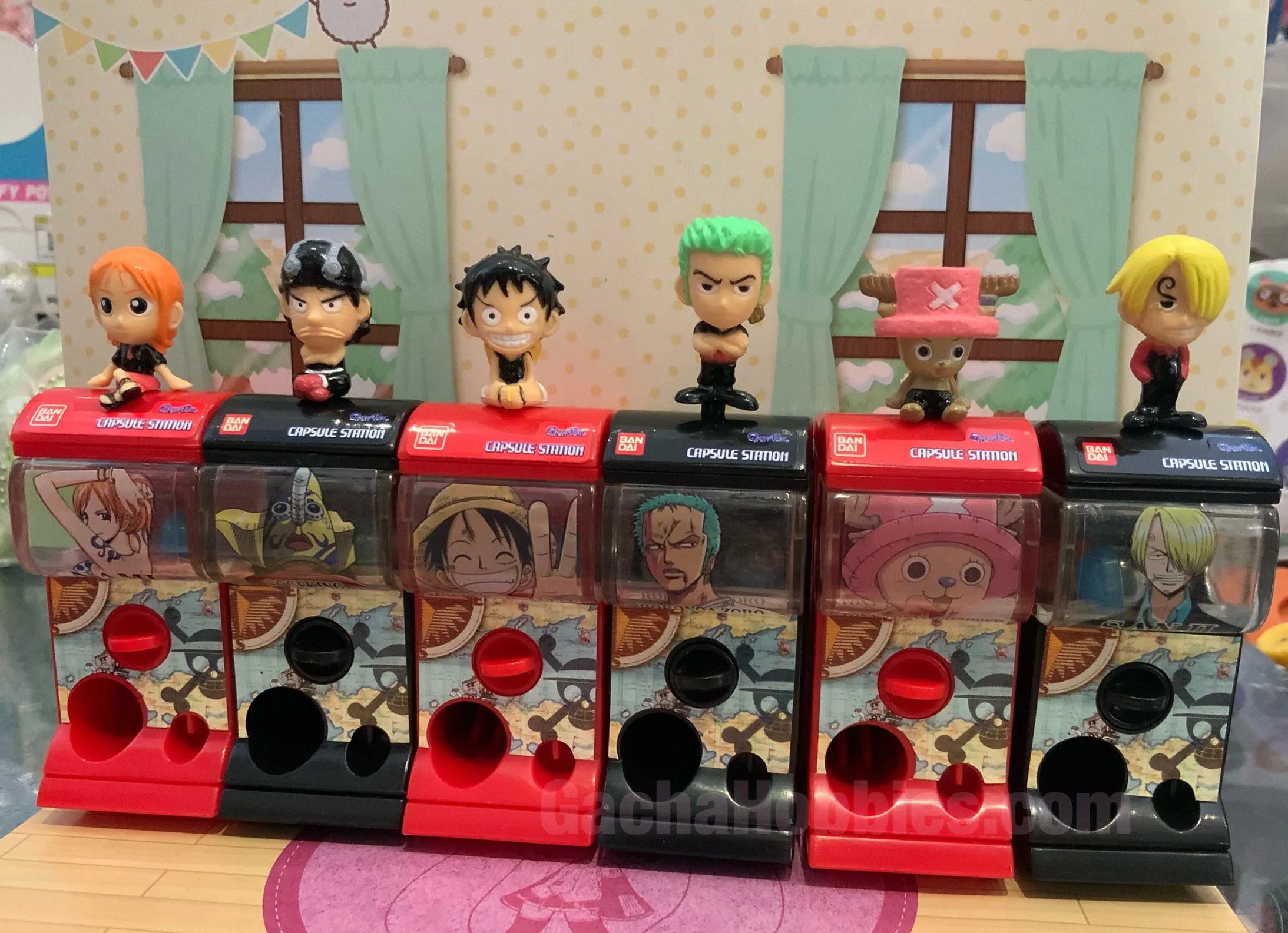 One Piece Mini Gashapon Machine 6 Pieces Set (In-stock) Character Article Ocean Animal