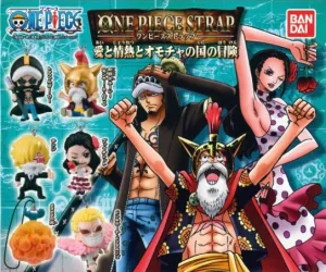 One Piece Strap Mera Mera No Mi Trafalgar Character Figure Keychain 6 Pieces Set (In-stock) Luxury Collectible