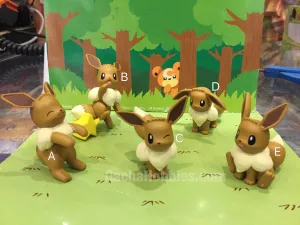 Fabric Figure Pokemon Eevee Only Figures Vol.2 5 Pieces Set (In-stock)