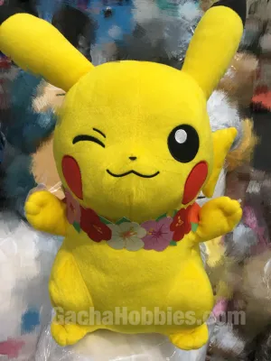 Pokemon Giant Summer Winking Hawaii Pikachu Plush (In-stock) Art Decor Fantasy Collection