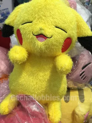 Pokemon Sleepy Pikachu Furry Plush (In-stock) Educational Display PVC Statue