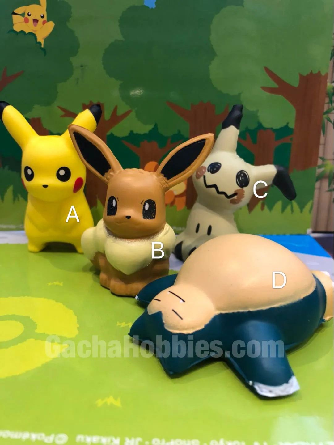 Pokemon Squishy 4 Pieces Set (In-stock) Limited Hobby