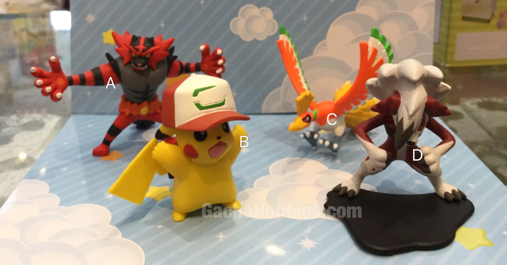 Pokemon The Movie Figure Set 4 Pieces Art Piece