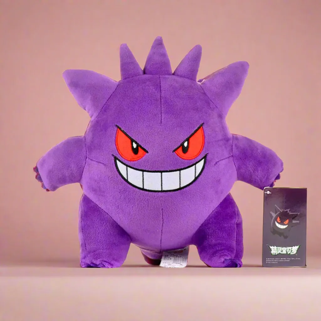 Lead Free Pok??mon Anime Plush Toy Smiling Specter Gengar 24cm (9") Plushie