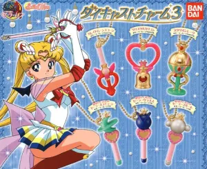 Marvel Hero Dorm Room Sailor Moon Henshin Rod Figure Keychain Vol.3 6 Pieces Set (In-stock)