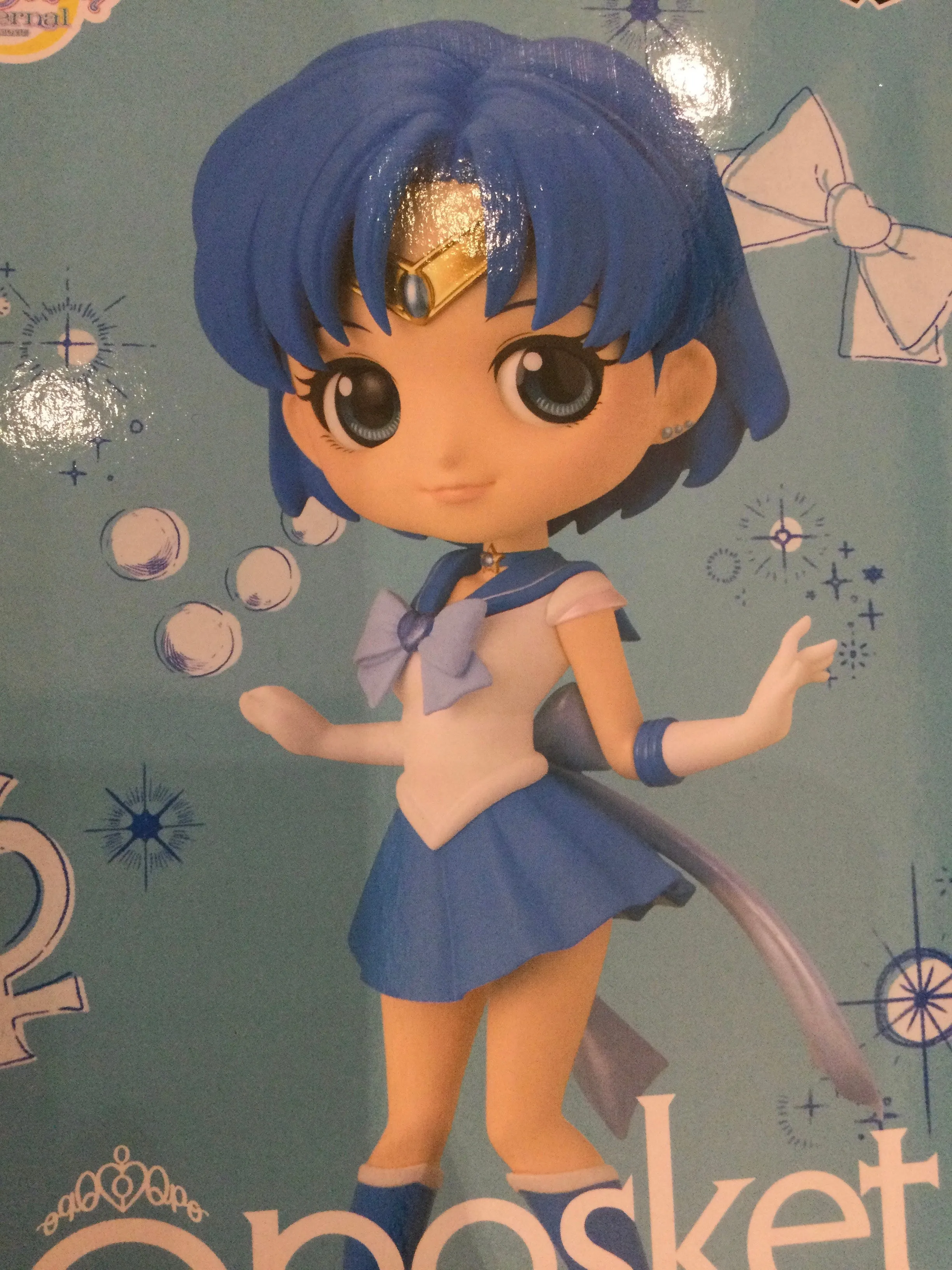 Q Posket Sailor Moon Eternal Sailor Mercury Prize Figure (In-stock) Gaming Creation Battle Reenactment